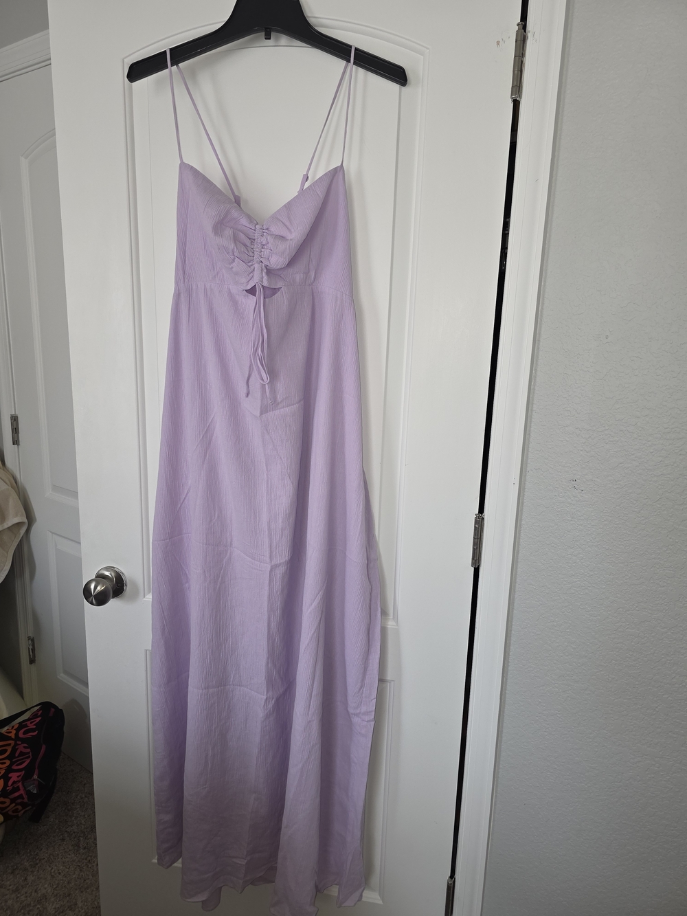 Lilac Spaghetti Strap Maxi Dress